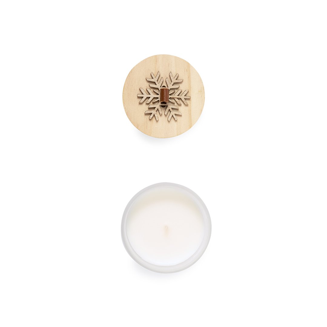 Vela aromática navideña Lilnax · Vainilla