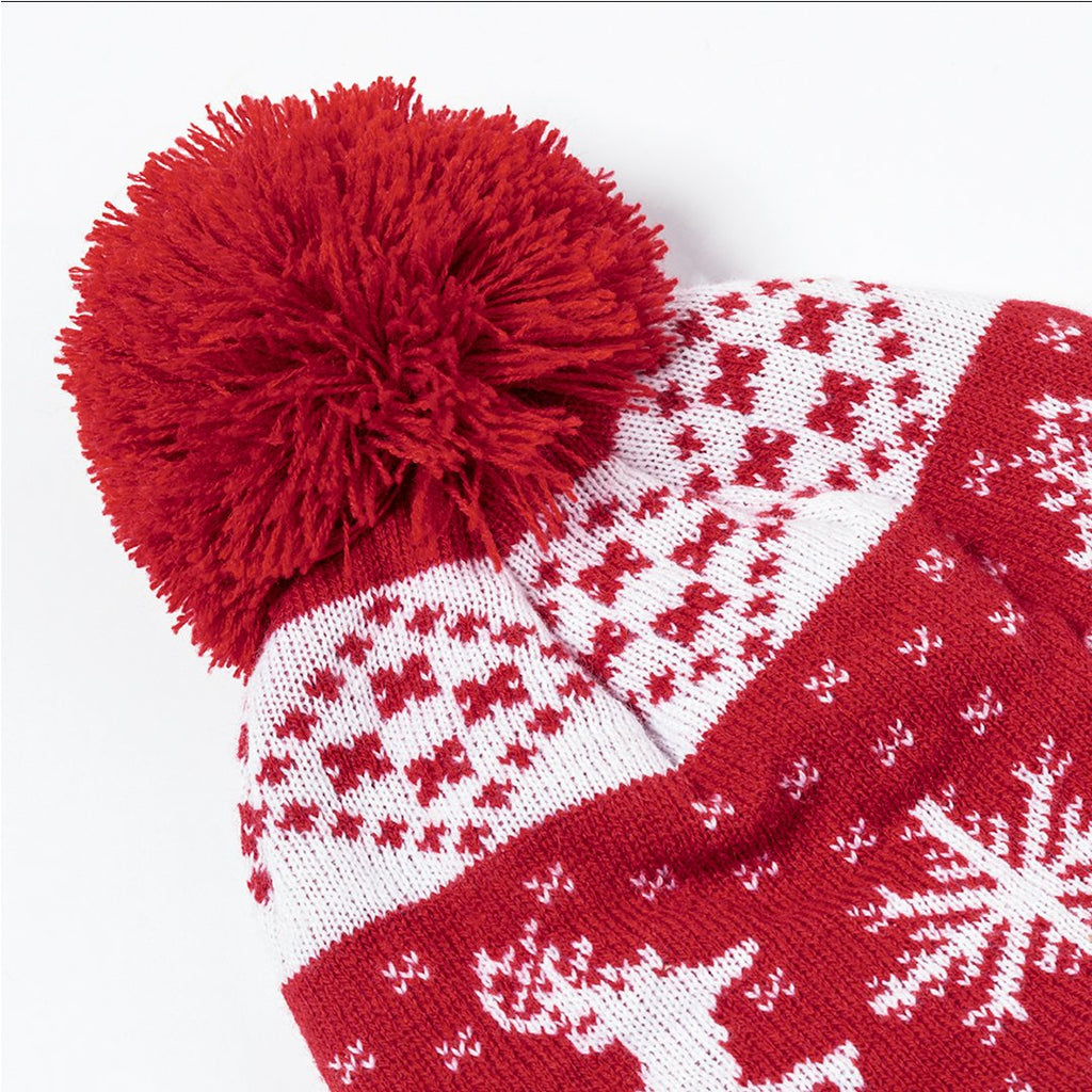 Gorro navideño Elenix con pompón