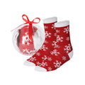 Calcetines navideños Scrubit en bola de Navidad
