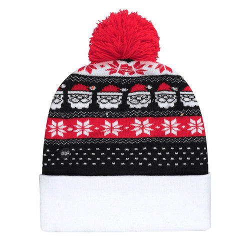 Gorro navideño con luces LED Plumex