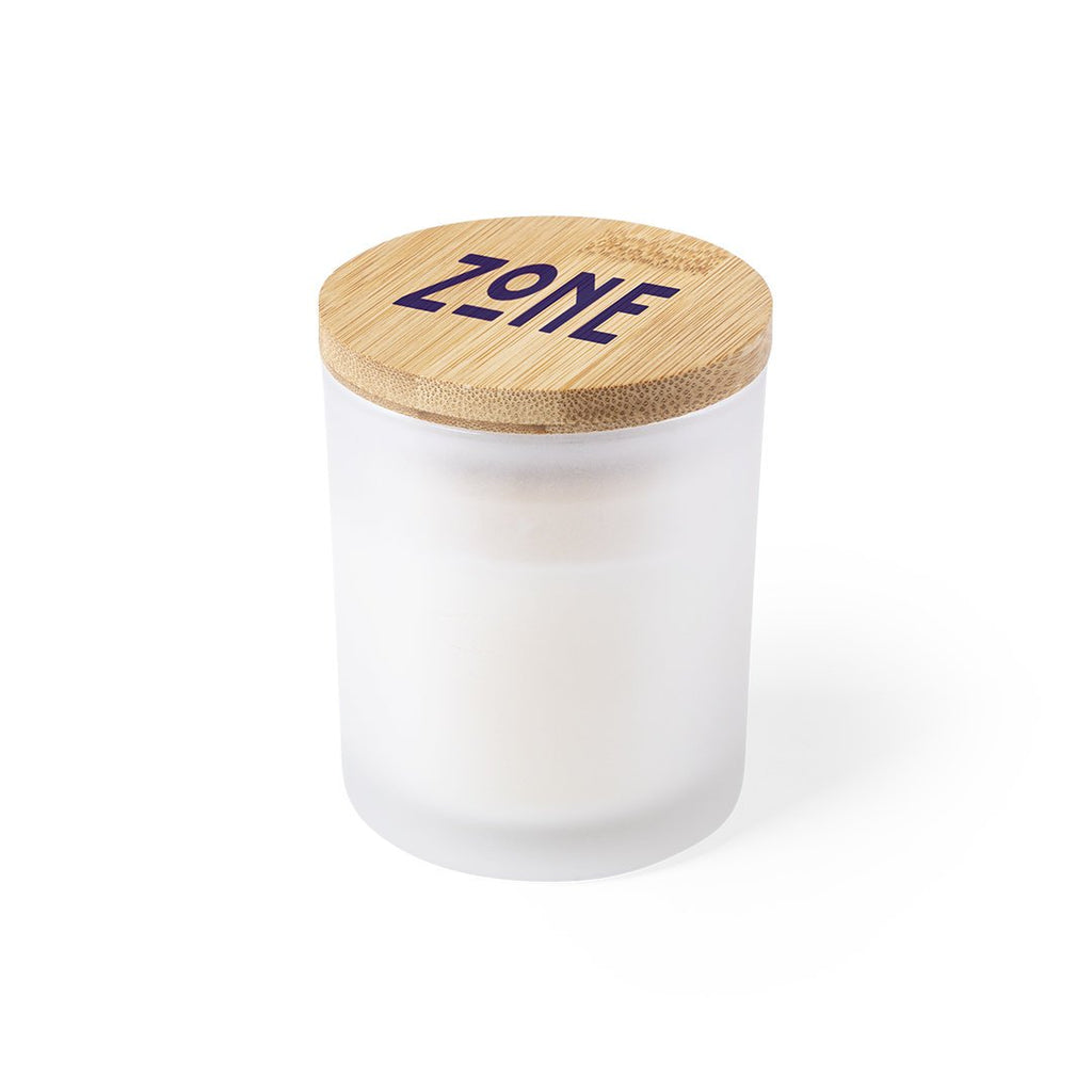 Vela aromática Trivak con tapa de bambú · Vainilla