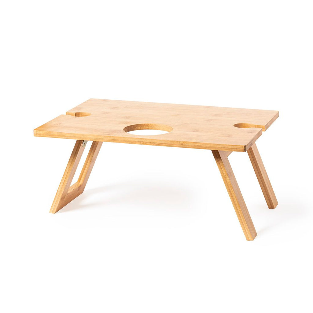 Mesa de vino plegable de bambú Zarbok