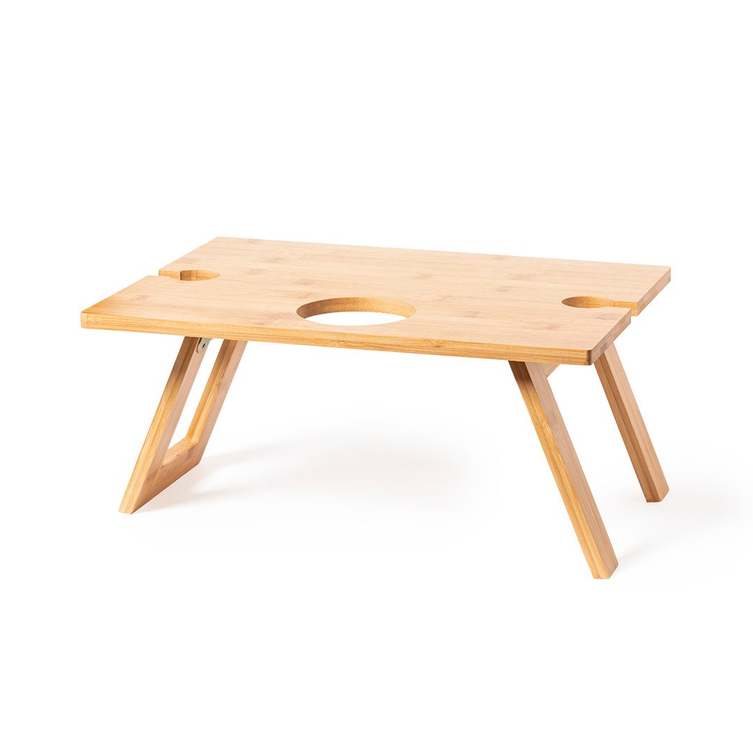 Mesa de vino plegable de bambú Zarbok