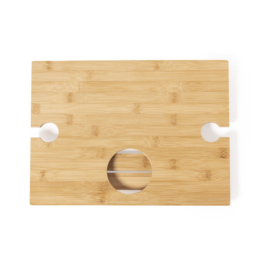 Mesa de vino plegable de bambú Zarbok