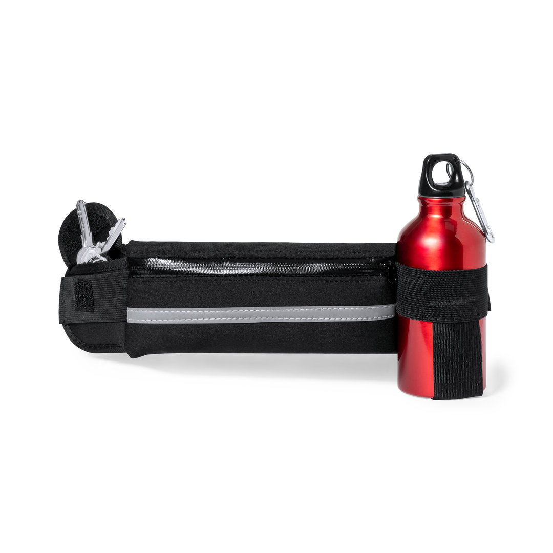 Riñonera de running reflectante con portabidón Basset