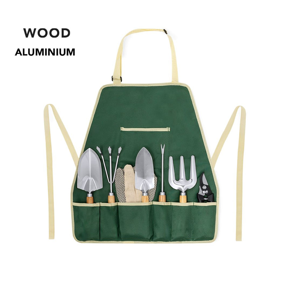 Set de jardinería 7 piezas con delantal Kuruma