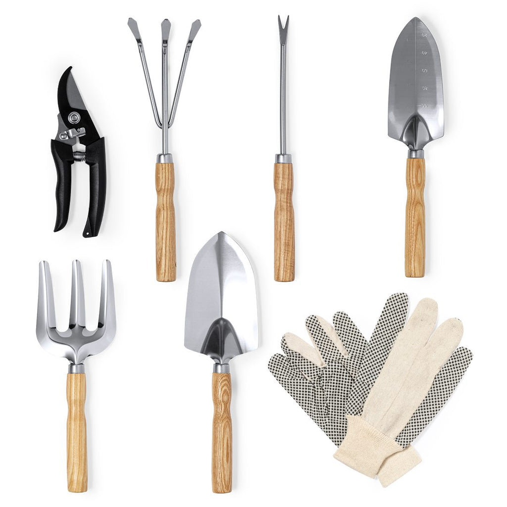 Set de jardinería 7 piezas con delantal Kuruma