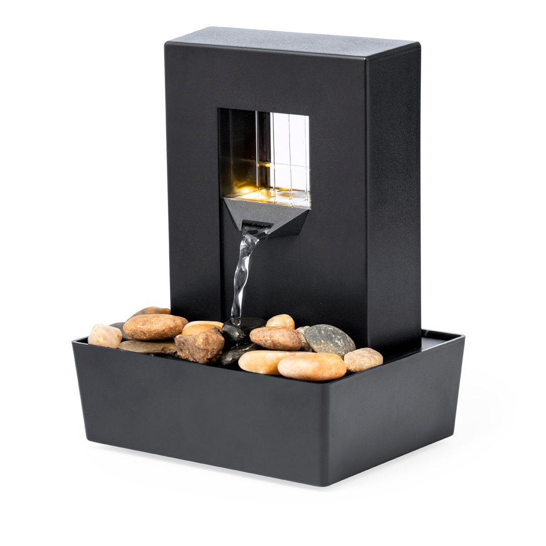 Fuente decorativa de agua con LED Huntan