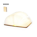 Lámpara libro LED de madera Joneson