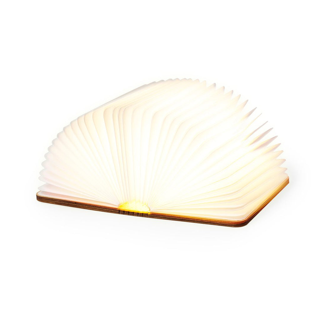 Lámpara libro LED de madera Joneson