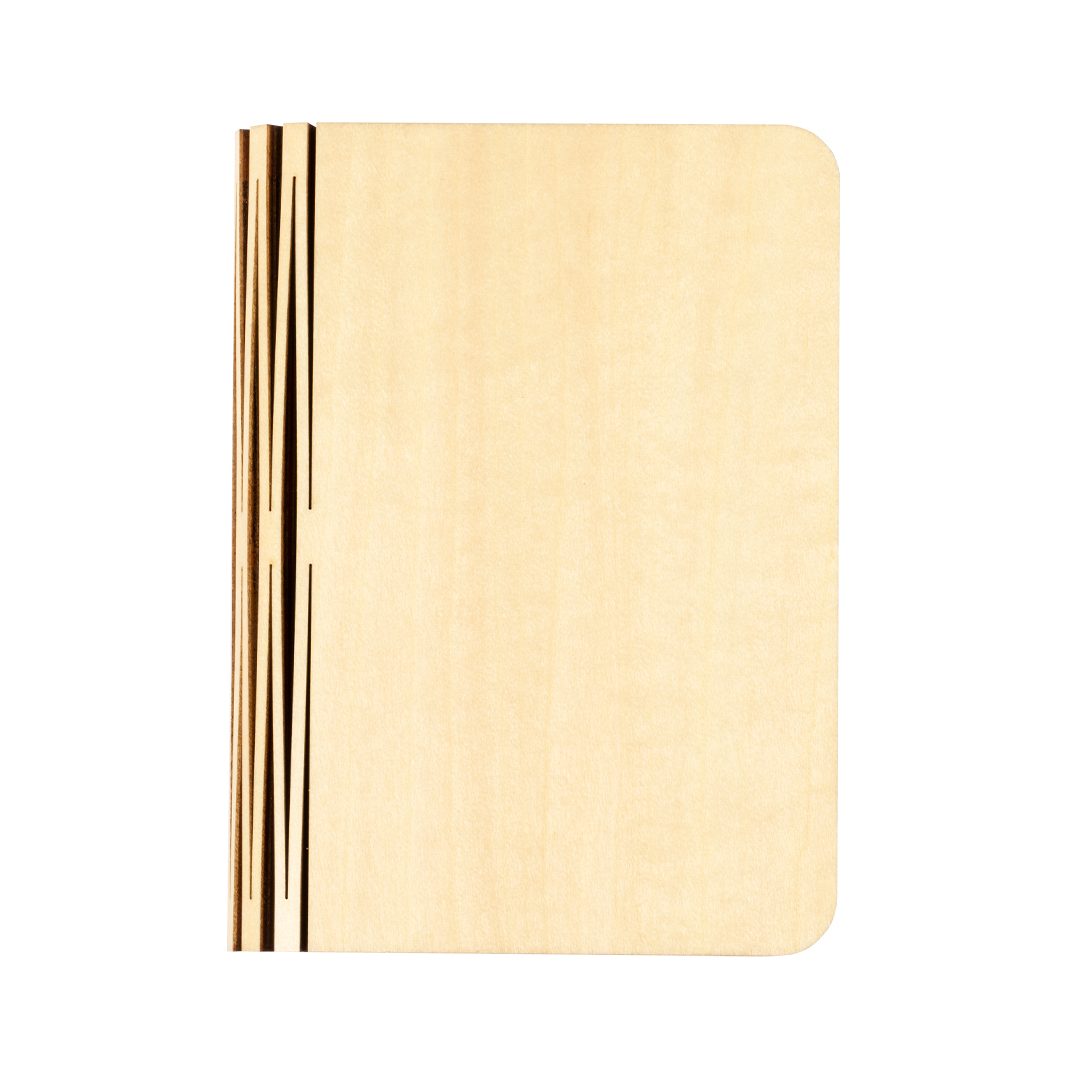 Lámpara libro LED de madera Joneson