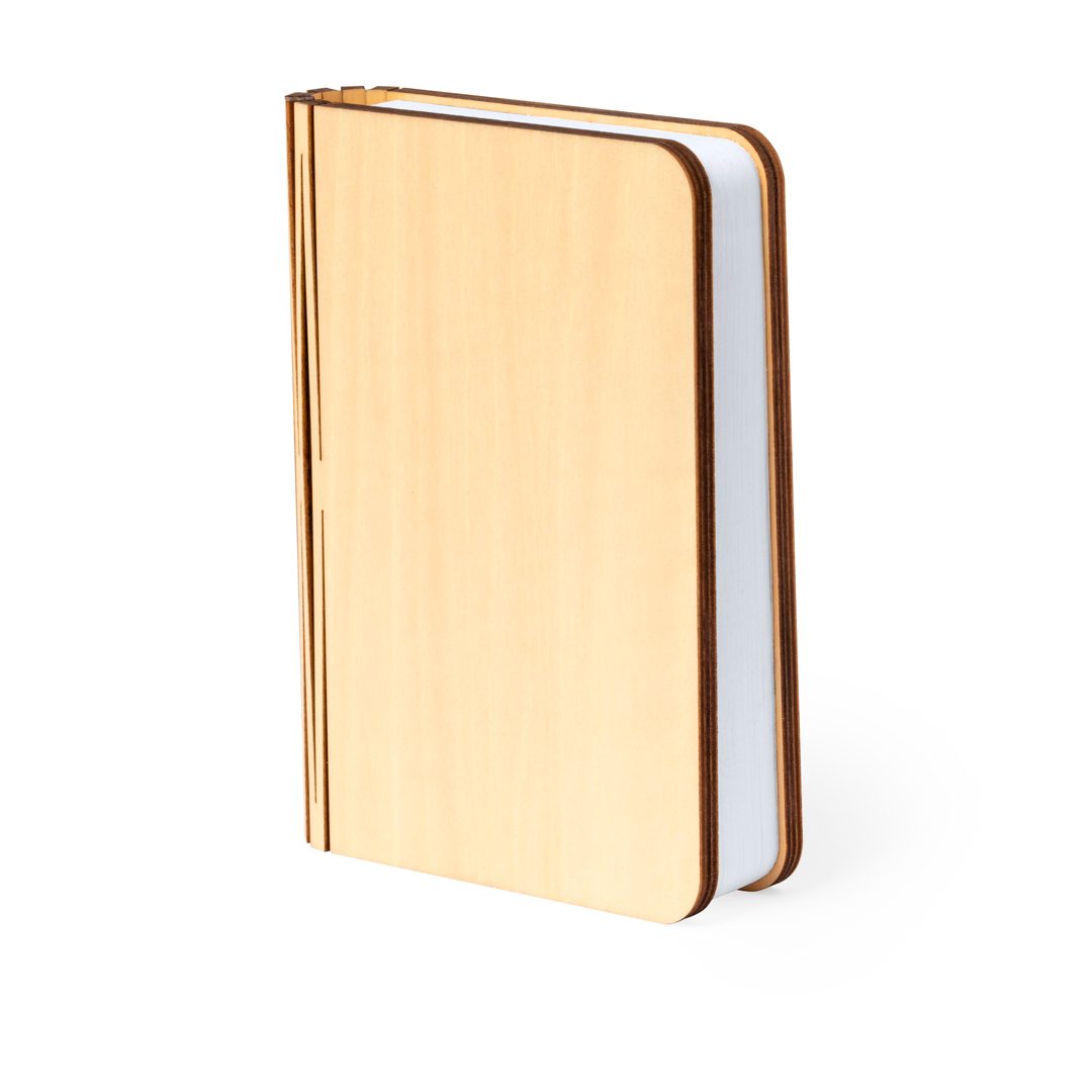 Lámpara libro LED de madera Joneson