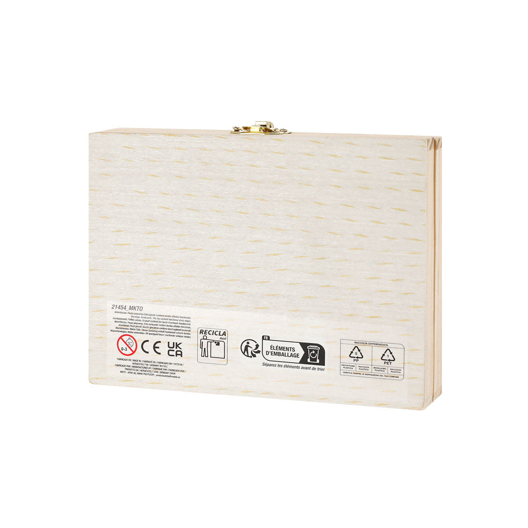 Estuche de madera para colorear 24 piezas Lidner