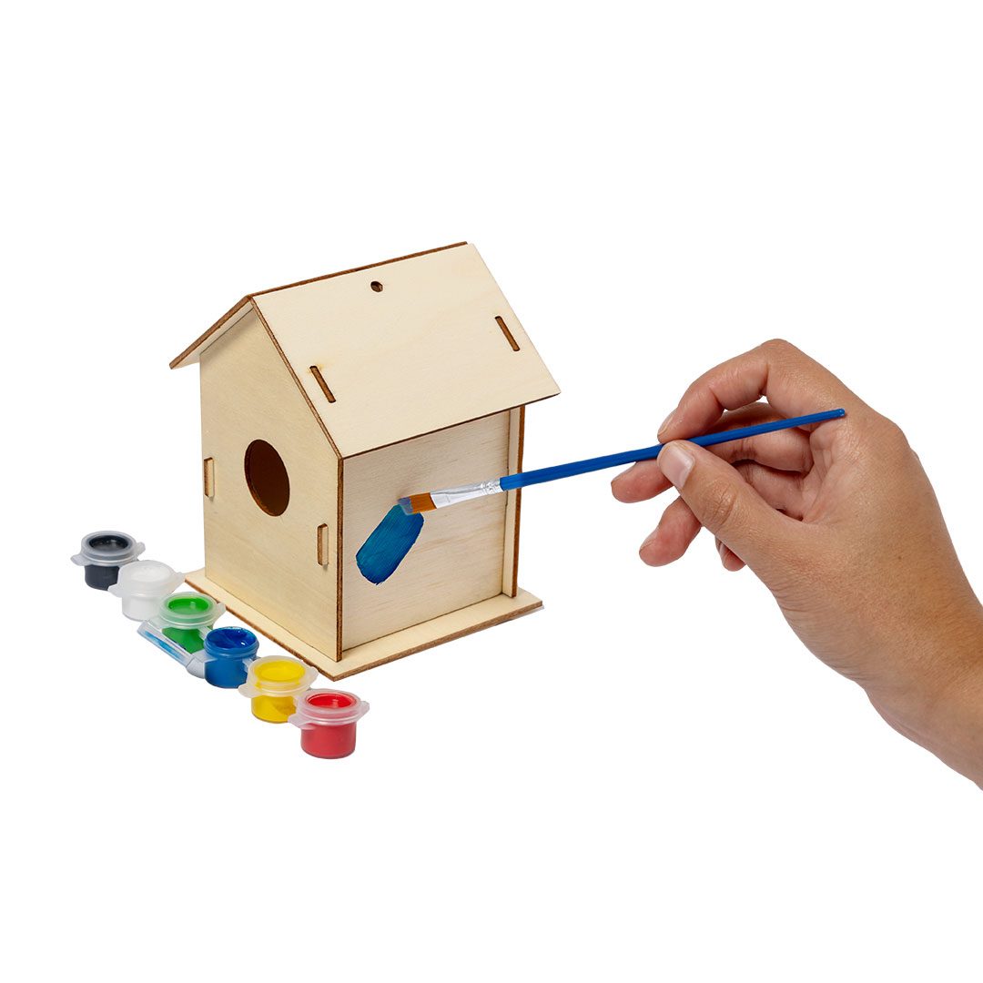 Caseta para pájaros para pintar Spydel