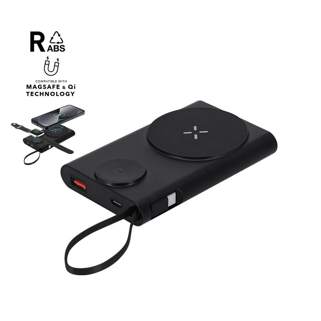 Power bank 3 en 1 con carga inalámbrica Barian