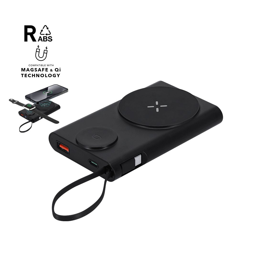 Power bank 3 en 1 con carga inalámbrica Barian