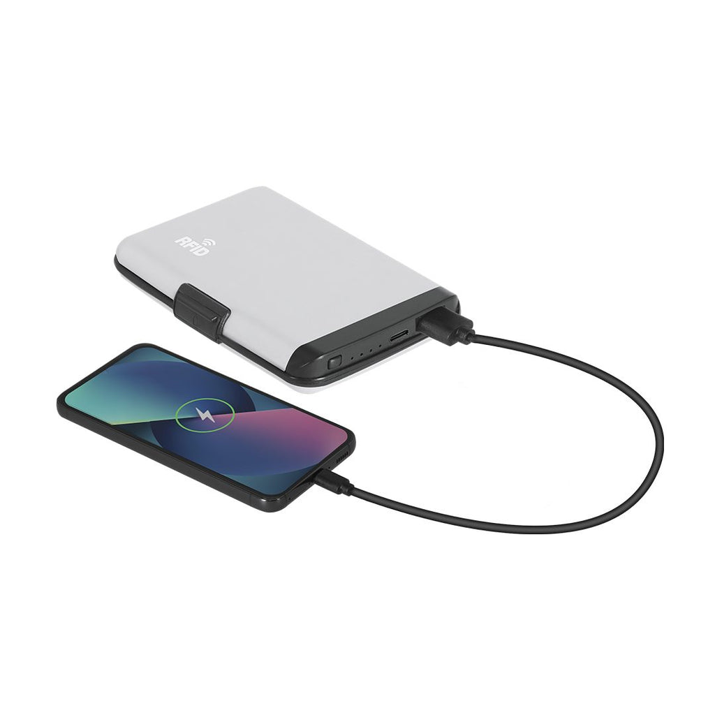 Tarjetero con power bank Chefler