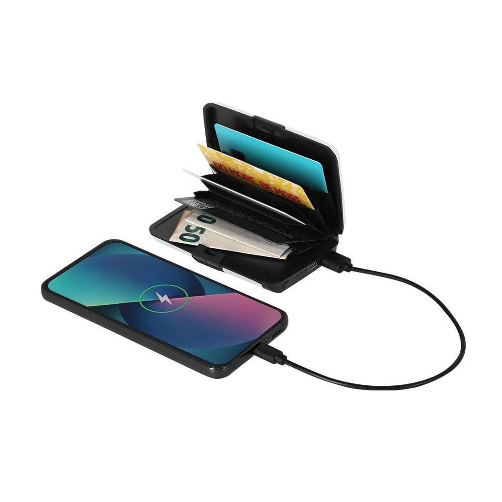 Tarjetero con power bank Chefler