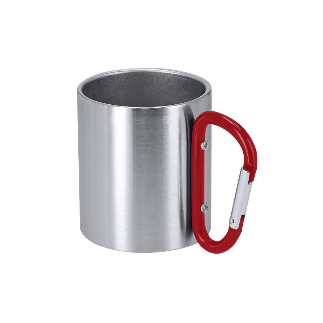 Taza de acero inox con mosquetón Bastic