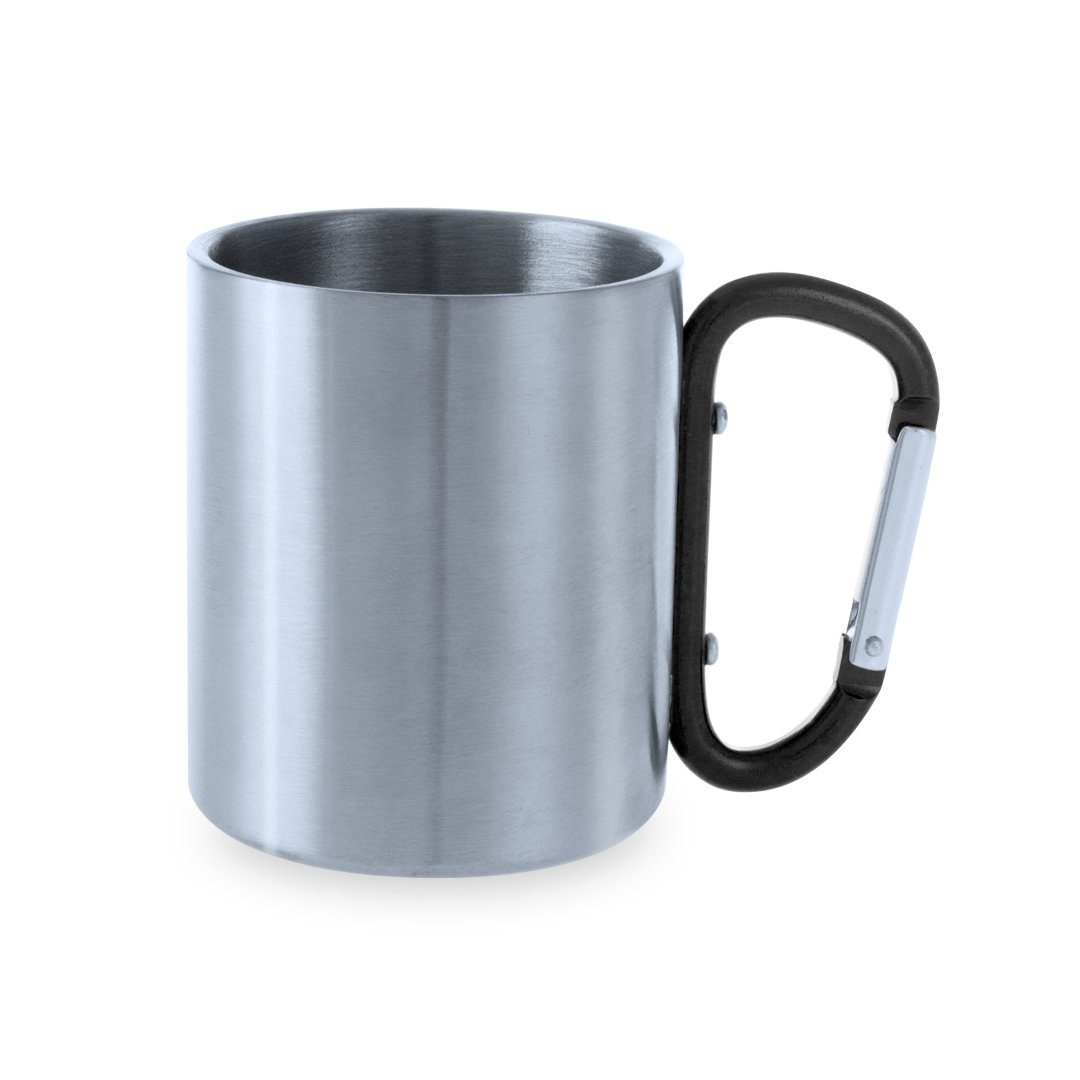 Taza de acero inox con mosquetón Bastic