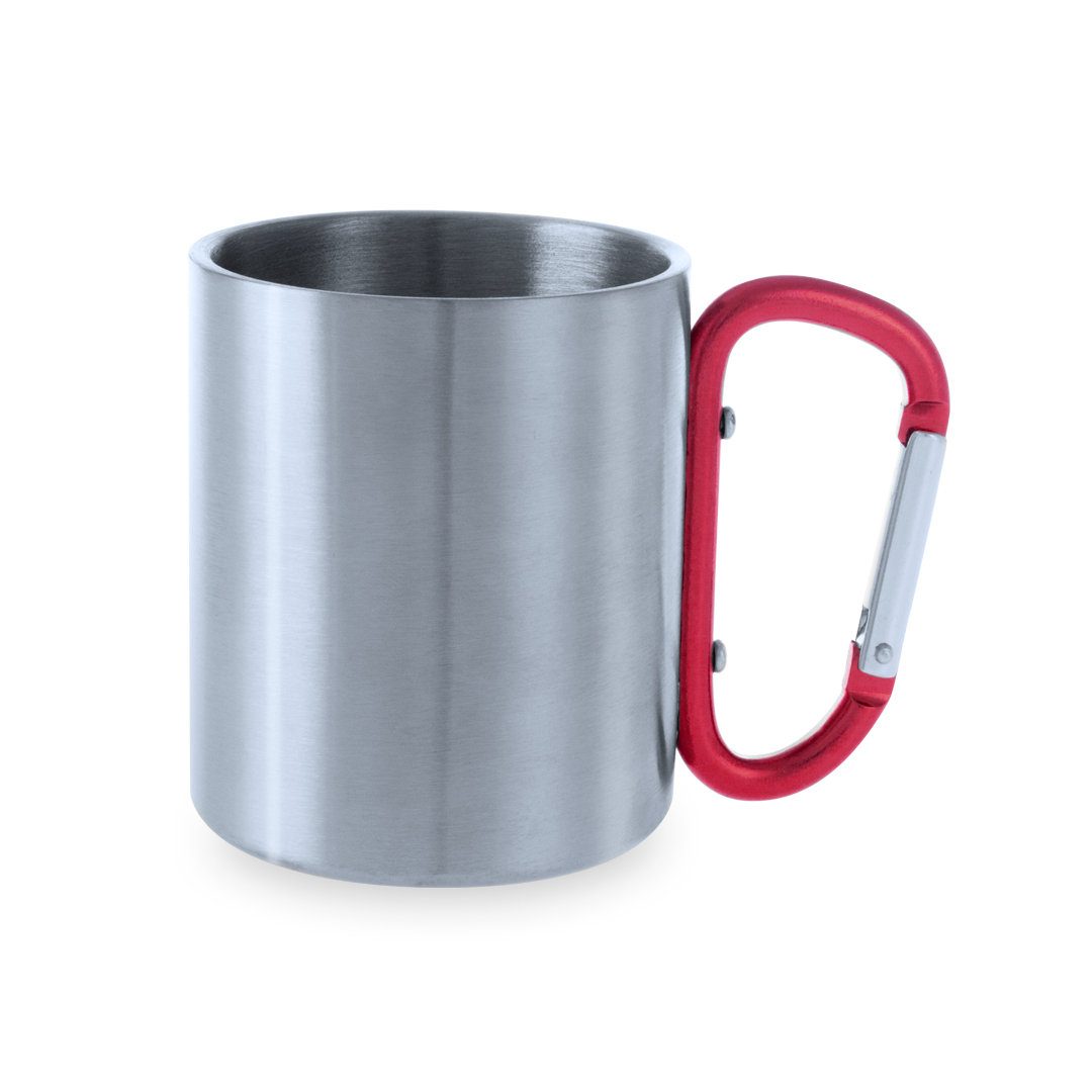 Taza de acero inox con mosquetón Bastic