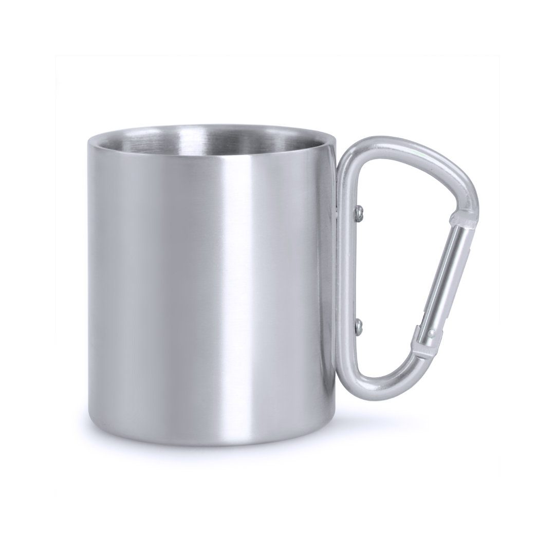 Taza de acero inox con mosquetón Bastic