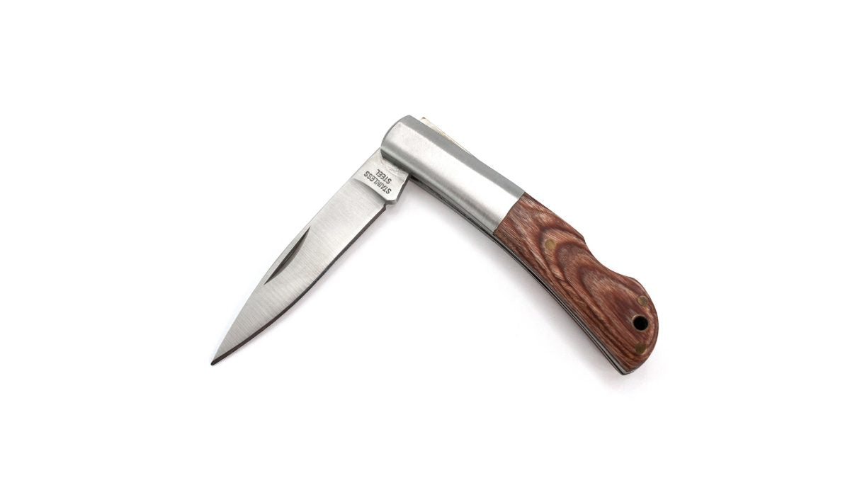 Navaja de madera y acero Woon