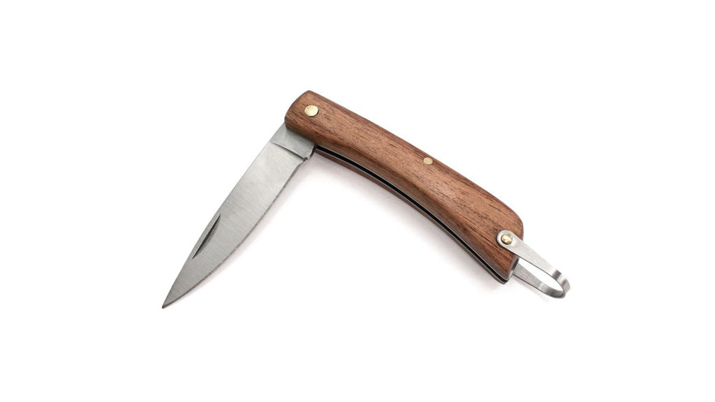 Navaja con mango de madera